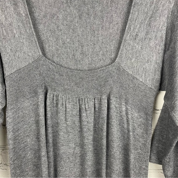 JOIE Gray Lightweight Cashmere Wool 3/4 Sleeve Sweater Dress size M - Picture 3 of 6